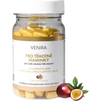 VENIRA Vitamíny pro těhotné ženy 1-3 trimestr maracuja 60 ks