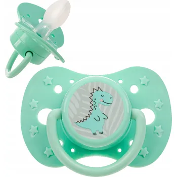 Dudlík Akuku symetrický silikonový 6 měsíců +