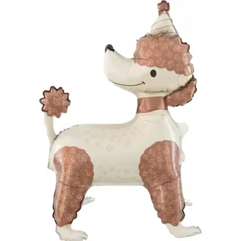 Balónek Fóliový balónek Pes Pudl, 72x84 cm, psí párty