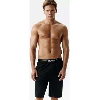 Pánské pyžamo Pyžamové šortky Atlantic NMB-046 černá L