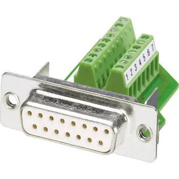 Elektrická zásuvka Phoenix Contact VS-15-BU-DSUB/16-MPT-0,5 1688094 D-SUB zásuvka 180 ° Pólů: 15 šroubovací 1 ks