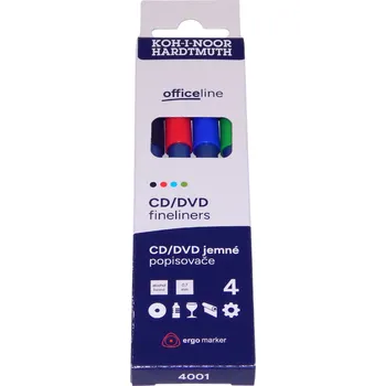 Set školních potřeb souprava popisovačů permanentních 4001 4 CD/DVD