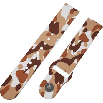 Chytré hodinky Strapido MASKÁČ HNĚDÝ řemínek 22 mm