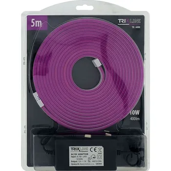 LED páska Flexibilní NEONOVÝ LED pásek - fialový, 5m, IP65, TRIXLINE TR-44NA