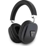 Guess PU Leather 4G Triangle Logo Bluetooth Stereo Headphone černé