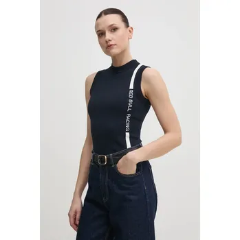 Pánská vesta Vesta Red Bull Racing x Pepe Jeans RACE STRIPE VEST RL700001 námořnická modř 59X, vel. L