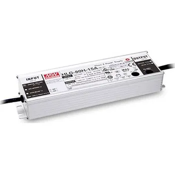 Příslušenství pro LED osvětlení MEAN WELL HLG-80H-24AB LED driver konstantní napětí 81.6 W 2.04 - 3.4 A 22 - 27 V/DC stmívatelný, stmívací funkce 3v1 , nastavitelný, PFC spínací obvod ,