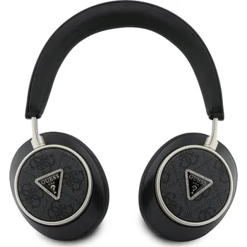 Sluchátka Guess PU 4G Triangle Logo ENC Bezdrátová sluchátka Black