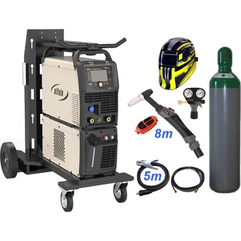 Svářečka ALFA IN PEGAS 320 DC PULSE NEO + chladící jednotka + vozík + hořák 8m U/D + kukla + venti + lahev