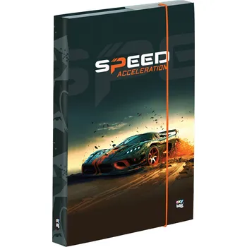 Školní sáček OXYBAG Box na sešity A4 Auto