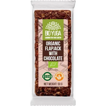 Flapjack - ovesná tyčinka s čokoládou BIO - BIO YUGA 50g