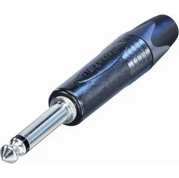 Elektrický konektor Neutrik NP2X-BAG-CON jack konektor 6.35 mm zástrčka, rovná Pólů: 2 mono černá 1 ks
