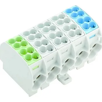 Weidmüller 1562140000 rozvodná svorkovnice šroubovací zelená, světle šedá, modrá 1 ks