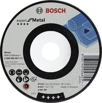 Bosch Accessories 2608600537 brusný kotouč lomený 115 mm 1 ks ocel