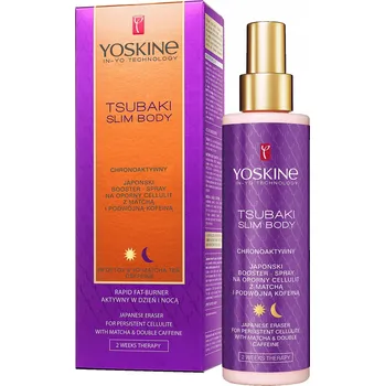 Celulitida a strie Yoskine Tsubaki booster-spray proti celulitidě, s japonským čajem matcha 200 ml