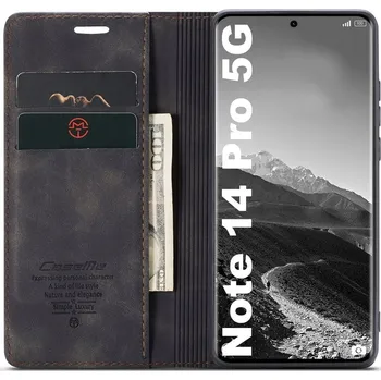 Pouzdro na mobilní telefon Flipové pouzdro ST pro Xiaomi Redmi Note 14 Pro, černé