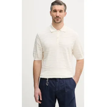 Pánské oblečení Bavlněné polo tričko Paul&Shark 26411658 béžová 08X, vel. L