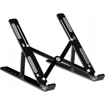 Hliníkový stojan pod notebook Mobes, černý, nastavitelný