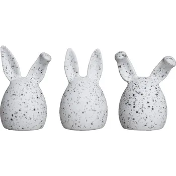 Velikonoční dekorace DBKD Velikonoční dekorace Triplets White Dot – set 3 ks