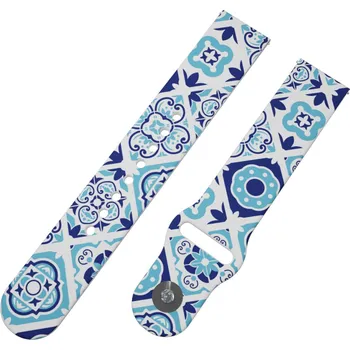 Chytré hodinky Strapido MODRÝ PORCELÁN řemínek 22 mm