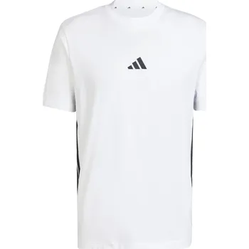 Tričko pánské adidas Essentials 3-Stripes Single Jersey bílé JE6388 M