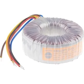 Transformátor Toroidní transformátor, počet výstupů: 2, sekundární napětí: 2 x 25V ac, 4.5kV ac, Měděný vodič, ukončovací vodič, 112