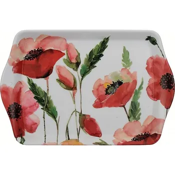 Creative Tops Melaminový tácek Watercolour Poppies 21x14 cm