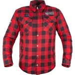 W-TEC Black Heart Moto košile Rattlesneak červeno-černá kostkovaná - XL