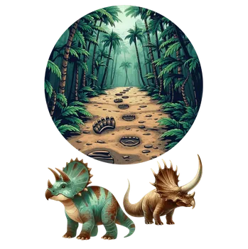 Jedlá dekorace na dort Jedlý tisk – Cesta do pravěku A4 Jedlý papír