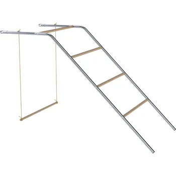 Dřevěná hrazda pro kuřata 82 x 150 x 110 cm | stříbrná