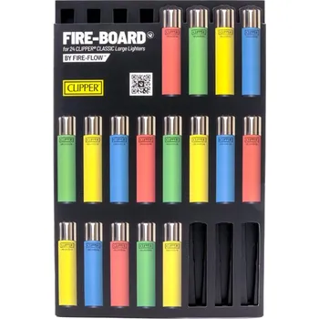 Příslušenství k zapalovači FIRE-BOARD® - Display pro 24 ks zapalovačů Clipper