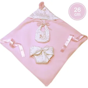 Hračka Oblečení pro panenky Llorens M26-308 obleček pro panenku New Born velikosti 26 cm