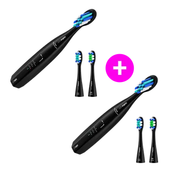 Péče o chrup Niceboy Akční set 2× Sonic Lite black