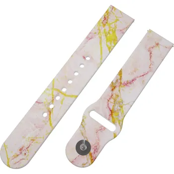 Chytré hodinky Strapido RŮŽOVO-ZLATÝ MRAMOR řemínek 20 mm