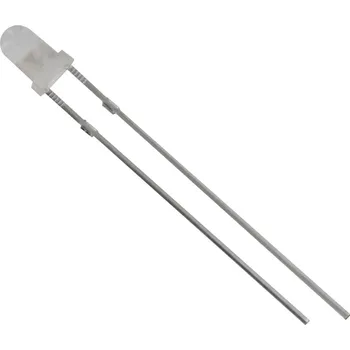 Polovodič HuiYuan 3034W2D-ESB-C LED s vývody bílá kulatý 3 mm 3500 mcd 60 ° 20 mA 3.1 V