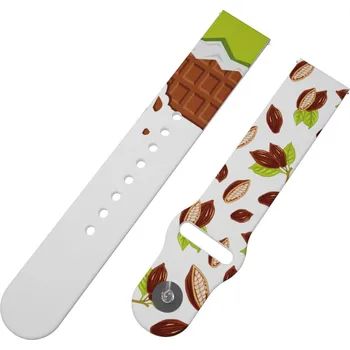 Chytré hodinky Strapido KAKAOVÉ BOBY řemínek 20 mm