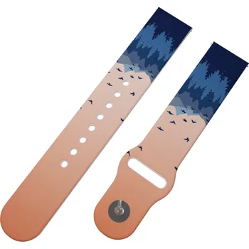 Chytré hodinky Strapido ZÁPAD SLUNCE NA HORÁCH řemínek 22 mm