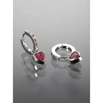 Náušnice Prosperk Náušnice srdíčka růžová S4600