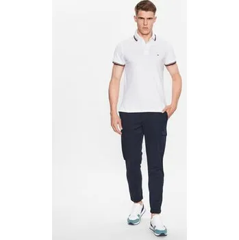 Pánské tričko Tommy Hilfiger Polokošile 1985 MW0MW30750 Bílá Slim Fit L