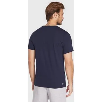 Pánské tričko Lacoste T-Shirt TH2042 Tmavomodrá Regular Fit 2