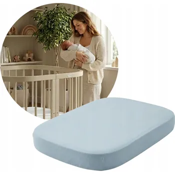 Prostěradlo PROSTĚRADLO S GUMOU DO POSTÝLKY WALDIN 75x75 cm Bavlněné POLSKÝ VÝROBEK