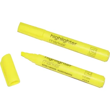 Set školních potřeb zvýrazňovač 2206 plochý žlutý