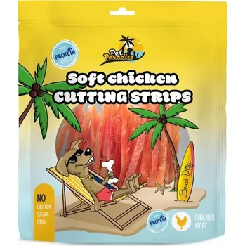 Pamlsek pro psa Pet Paradise Soft Chicken Cutting Strips 230g