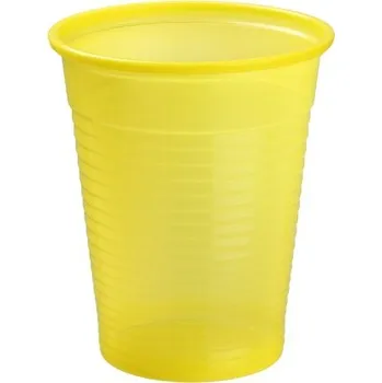 Jednorázové nádobí Akzenta Top Cups Yellow plastové jednorázové kelímky 50 ks