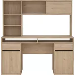 Psací stůl s nástavcem Function Plus 70481/02 jackson hickory - TVI