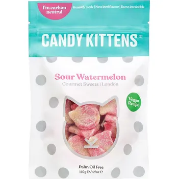 Bonbon Candy Kittens Eton Mess žvýkací bonbony s příchutí kyselého vodního melounu 140 g