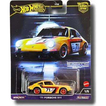 Hračka Porsche 911 #71 1971 1:64 - Hot Wheels Porsche 911 No.71 - model auta 1/64