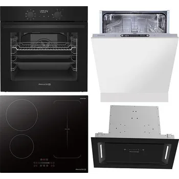 Set domácích spotřebičů Philco POB 769 AB + Indukční deska Philco PHD 641EPSB + Myčka vestavná Philco PD 1466 DBIT + Odsavač par Philco PEB 4552 BIB + 3 roky bezplatný servis + DOPRAVA ZDARMA