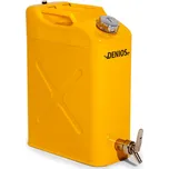Bezpečnostní kanystr DENIOS z lakované oceli, s jemným dávkovacím kohoutem, těsnění NBR, 20 litrů
