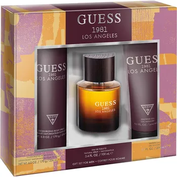 Parfém Guess 1981 Los Angeles Men - EDT 100 ml + sprchový gel 200 ml + deodorant ve spreji 226 ml + 2 měsíce na vrácení zboží